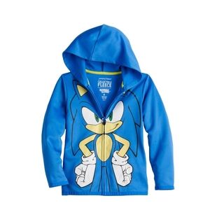Blue Sonic Kids Hoodie By Jumping Beans, Size 8 Boys